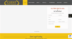 Desktop Screenshot of clientlegalfunding.com