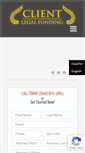 Mobile Screenshot of clientlegalfunding.com